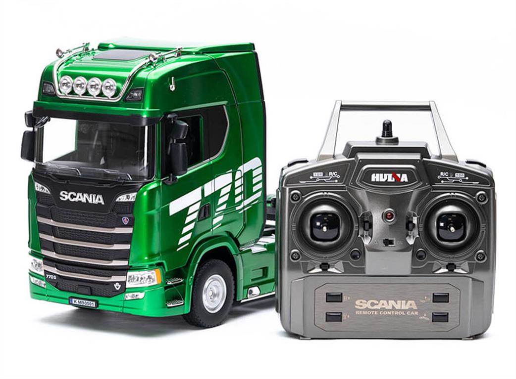 Huina 1/18 CY1501G Scania 770S RC Haulage RTR Green Eyes Compatible RTR Truck