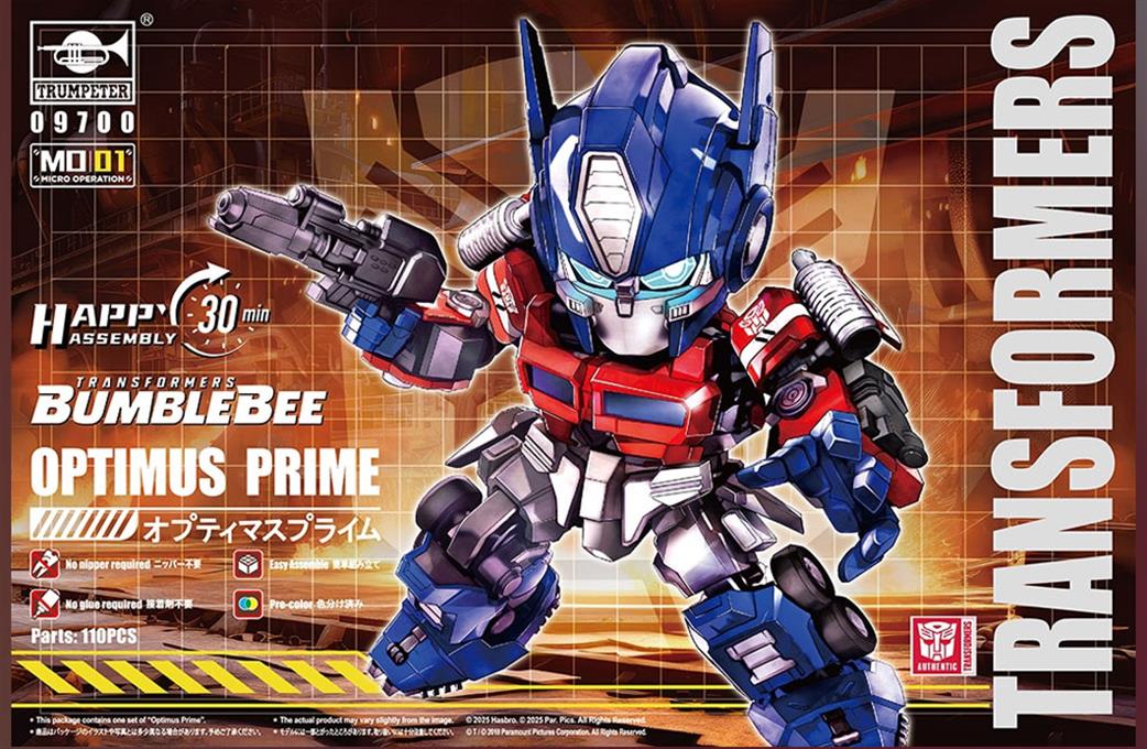 Trumpeter  09700 Transformers BumbleBee TF-6 Optimus Prime Micro Operation MO-1 Kit