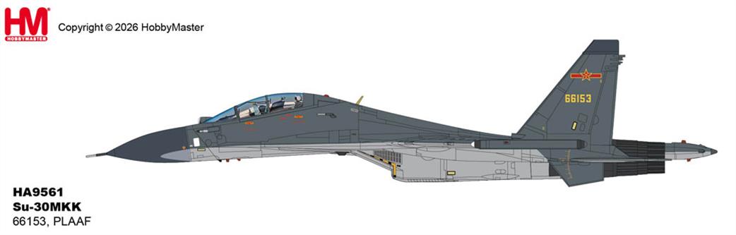 Hobby Master 1/72 HA9561 Su-30MMK Fighter Aircraft Model