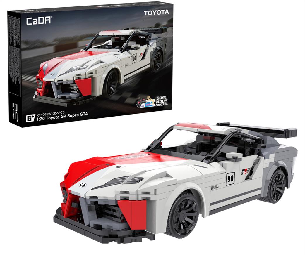 CaDa 1/20 C51098W Toyota GR Supra GT4 Car - 356 pcs