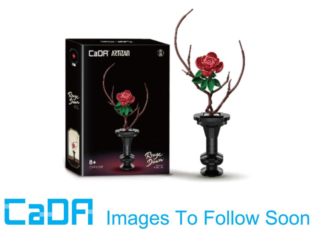 CaDa  C59036W  Oriental Floral Art Rouge Dawn Brick Model 363 pcs
