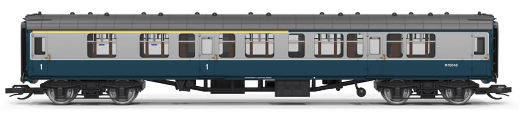 Hornby TT:120 TT4076C BR Blue/Grey Mk1 Composite Corridor M15848