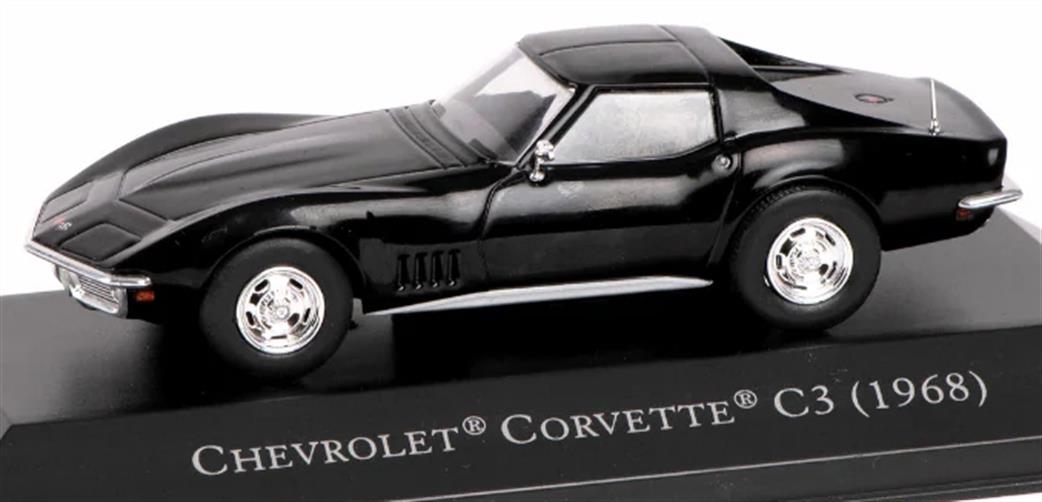 MAG 1/43 MAG PP24 Chevrolet Corvette 1968 Black Diecast Model