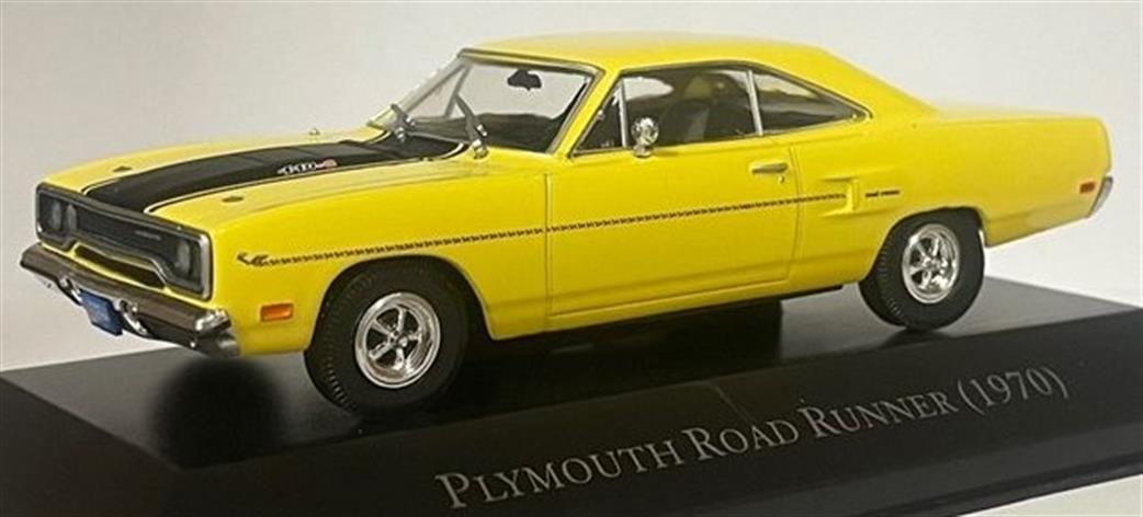 MAG 1/43 MAG PPG9 Plymouth Road Runner 1970 Yellow Red Diecast Model