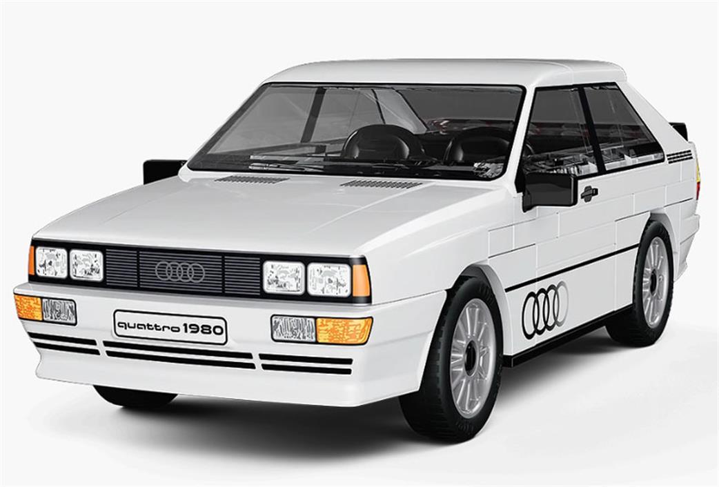 Cobi 1/35 24665 Audi Quattro White Block Model