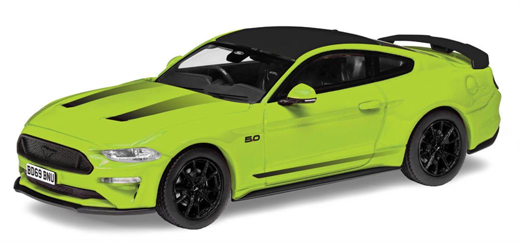 Corgi 1/43 VA15505 Ford Mustang55 5.0 V8, Grabber Lime Diecast Car Model