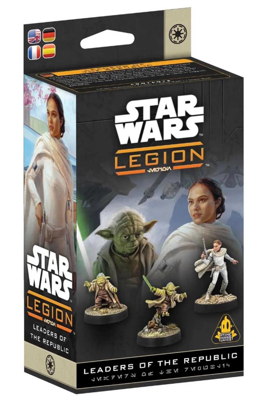 Atomic Mass Games  SWQ46 Leaders of the Republic (Padme & Yoda) Unit Expansion for Star Wars Legion