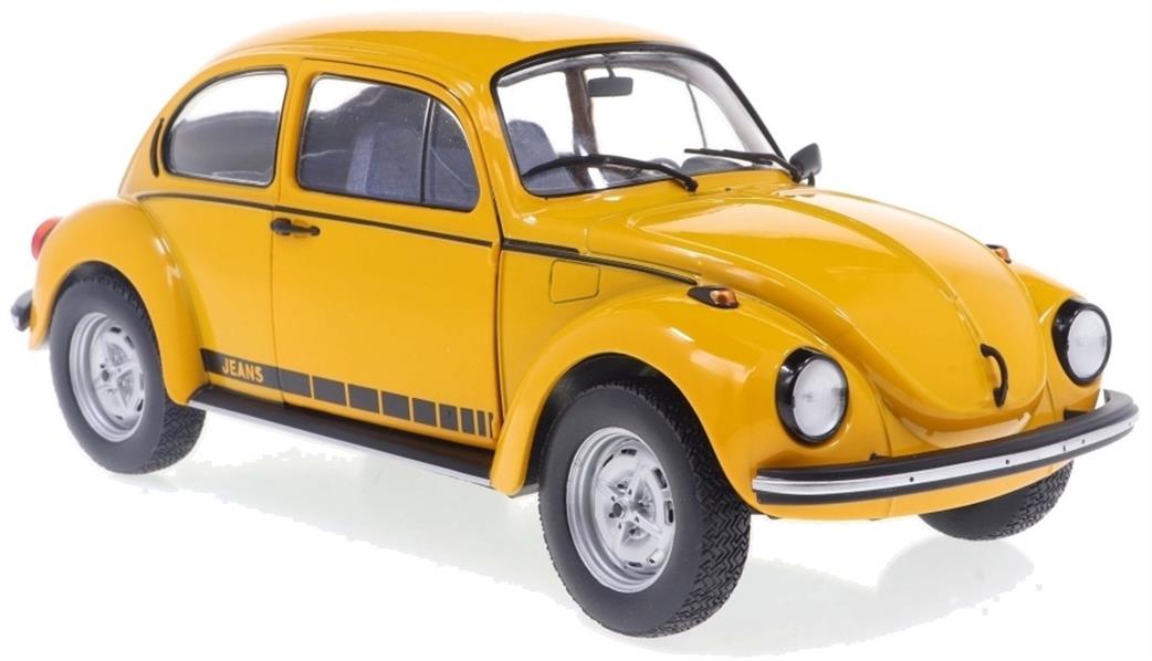 Solido 1/18 S1800522 VW Beetle 1303 Jeans Orange 1974 Diecast Model