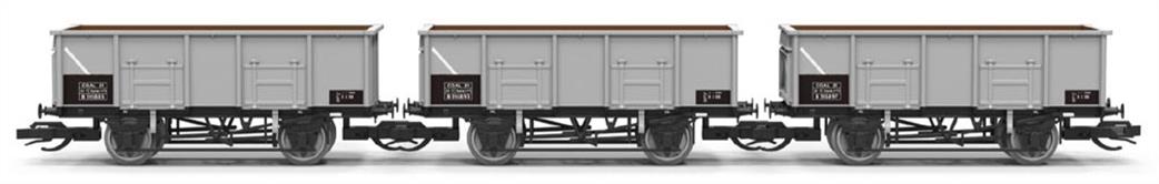 Hornby TT:120 TT6061 BR MDO 21T Mineral wagon triple pack