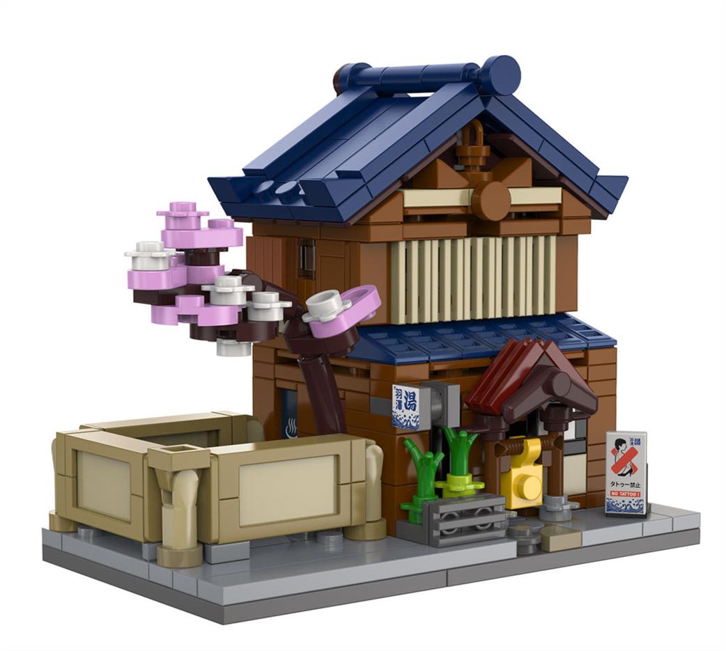 CaDa  C66073W Mini Japanese Sento Bathhouse - 352 pcs Brick Model