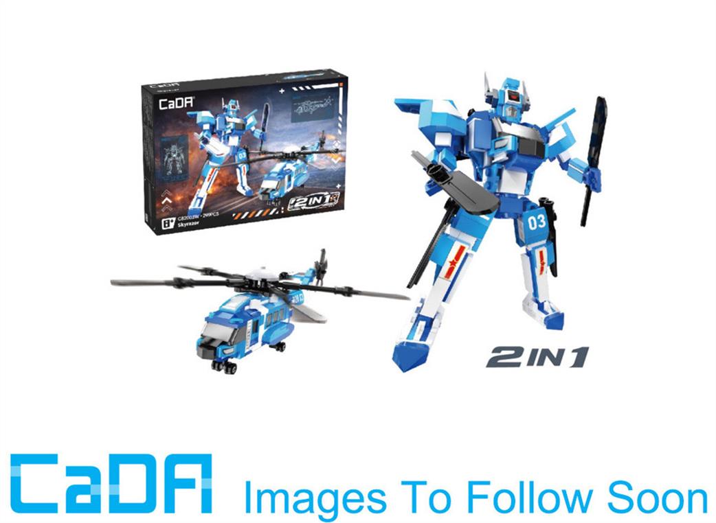 CaDa  C82003W Judgment 2-in-1 Mecha Robot Helicopter - 299 pcs Brick Model