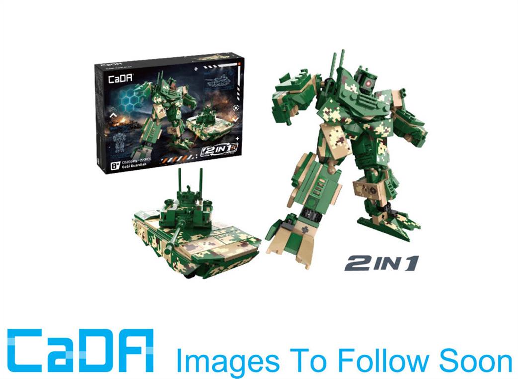 CaDa  C82004W Guardian 2-in-1 Mecha Robot Tank - 299 pcs Brick Model