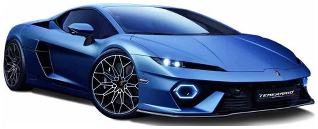 Burago 1/24 B18-21116B Lamborghini Temerario Blue Diecast Model