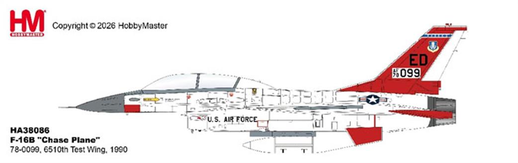 Hobby Master 1/72 HA38086 F-16B 
