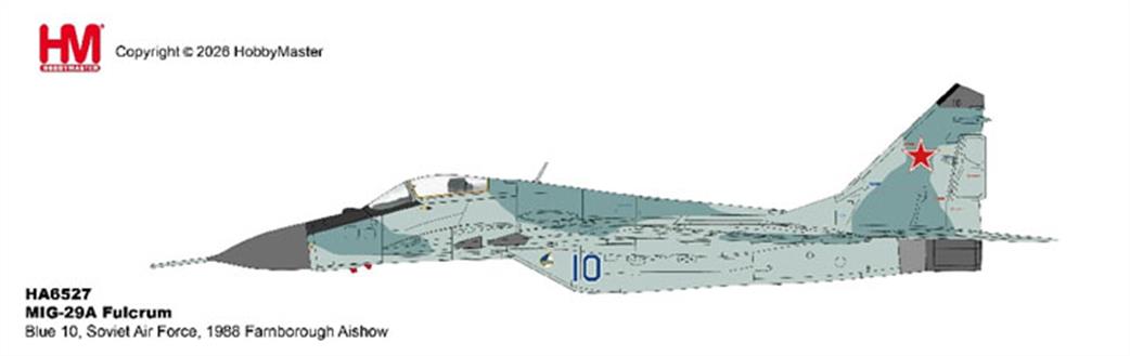 Hobby Master 1/72 HA6527 MIG-29A Blue 10, Soviet Air Force,  1988 Farnborough Aishow