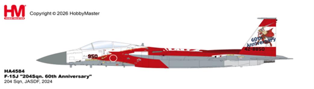 Hobby Master 1/72 HA4854 F-15J Eagle 204 Sqn 60th Anniversary JASDF
