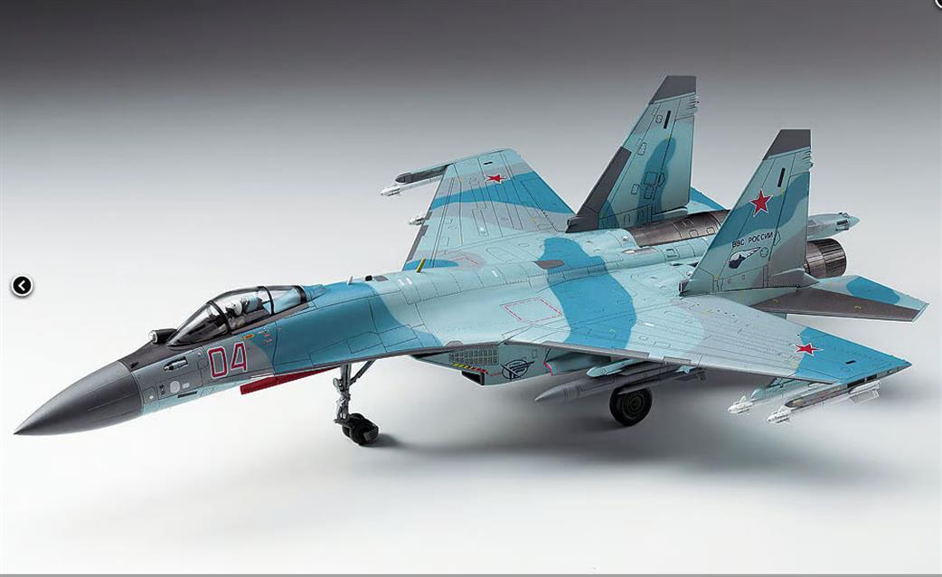 Hasegawa 1/72 01574 Su-35S Flanker Russian Af Multi-Role Fighter Kit