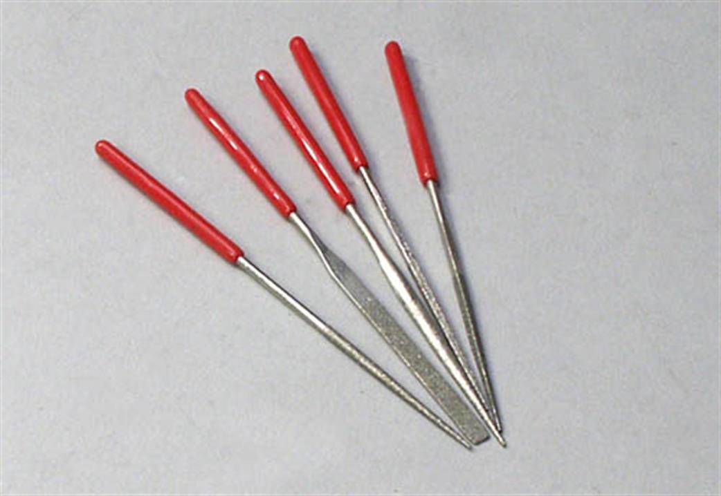 Expo 72517 5 Piece Miniature Diamond Coated Needle File Set