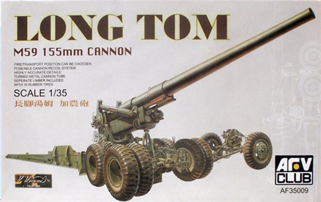 AFV Club 1/35 AF35009 American M59 155mm Gun Long Tom