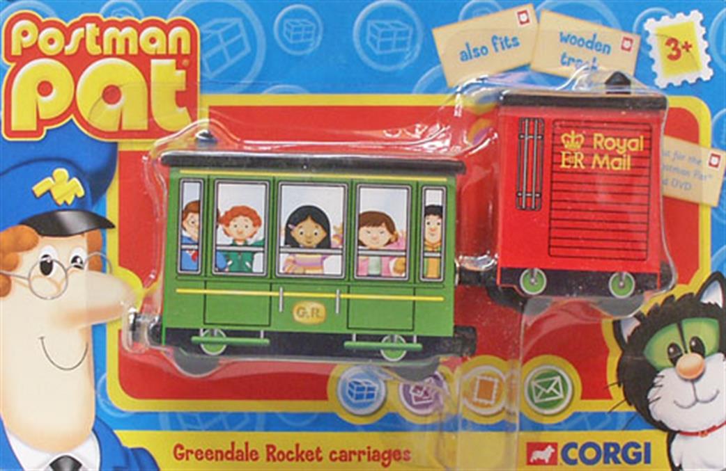 Corgi  TY88704 Greendale Rocket Carriage and Brake Van Postman Pat