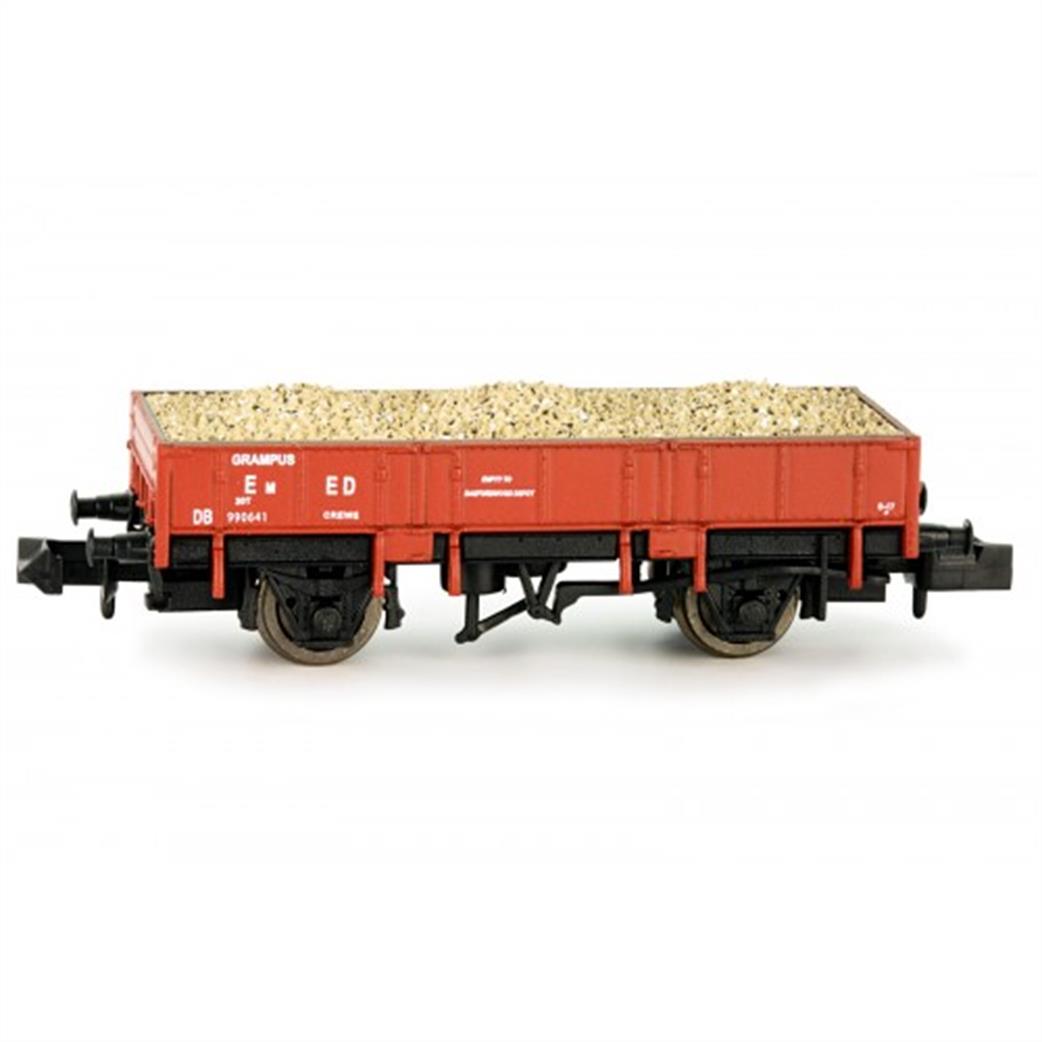 Dapol N 2F-060-017 BR Grampus Engineers Steel Body Open Ballast Wagon Indian Red DB985730