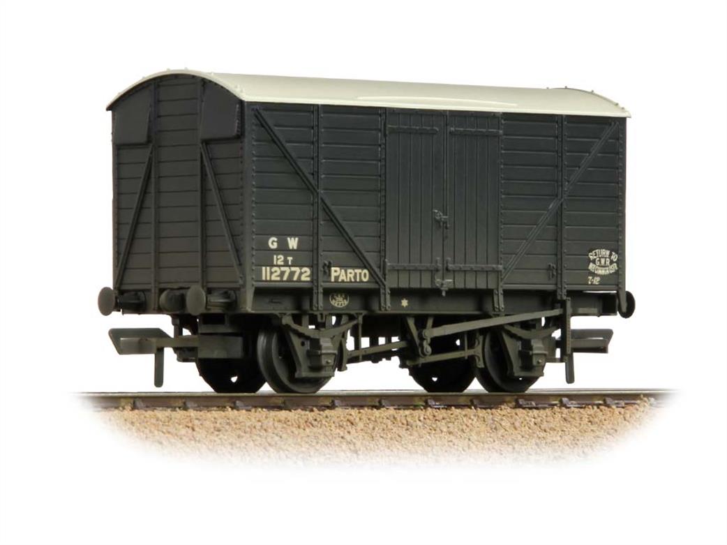 Bachmann OO 37-727B GWR 12ton Ventilated Box Van GWR Grey PARTO Weathered