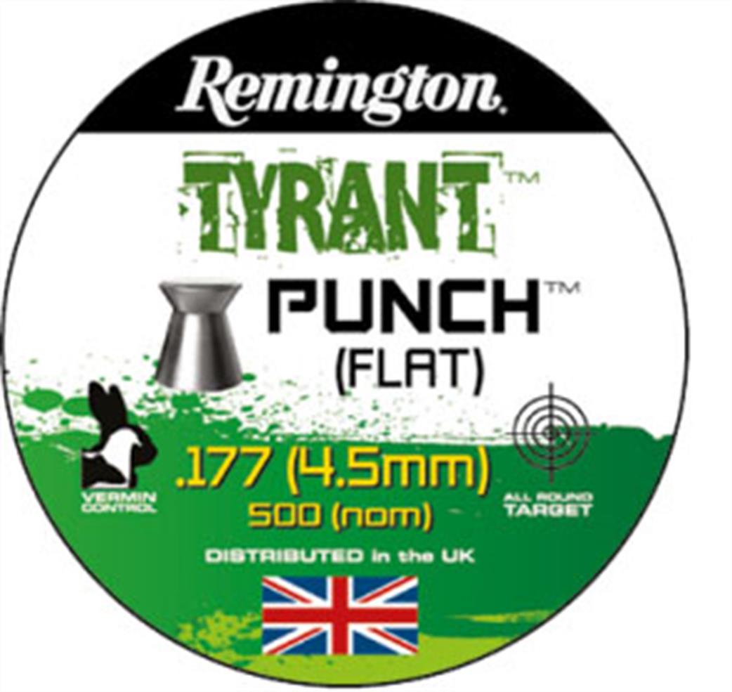 Remington  REMUKTYH177 Tyrant Hammer .177 Round Air Gun Pellets tin of 500