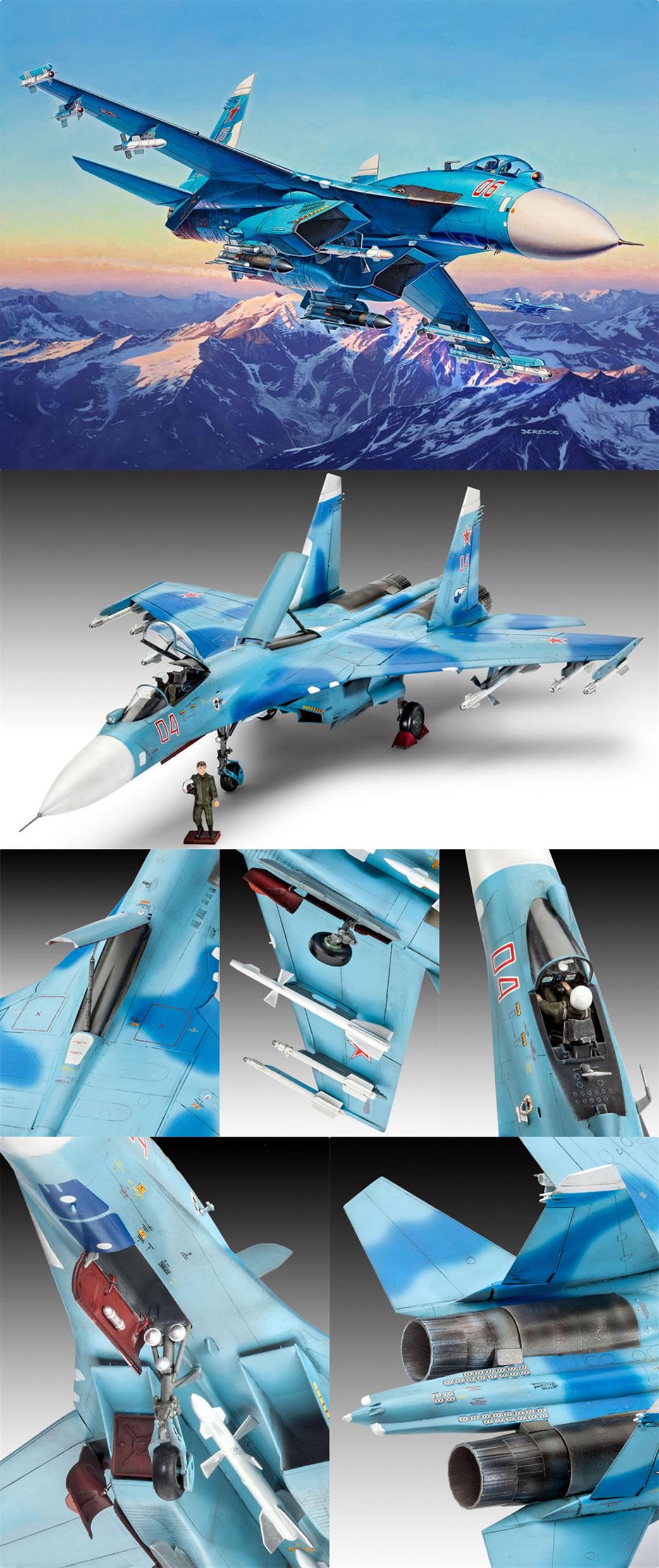 Revell 1/72 04937 Sukhoi SU-27SM Flanker Kit