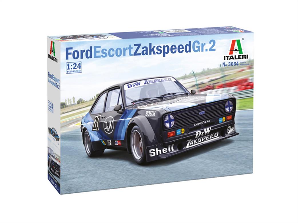 Italeri 1/24 3664 Ford Escort Zakspeed Gr.2 Car Kit