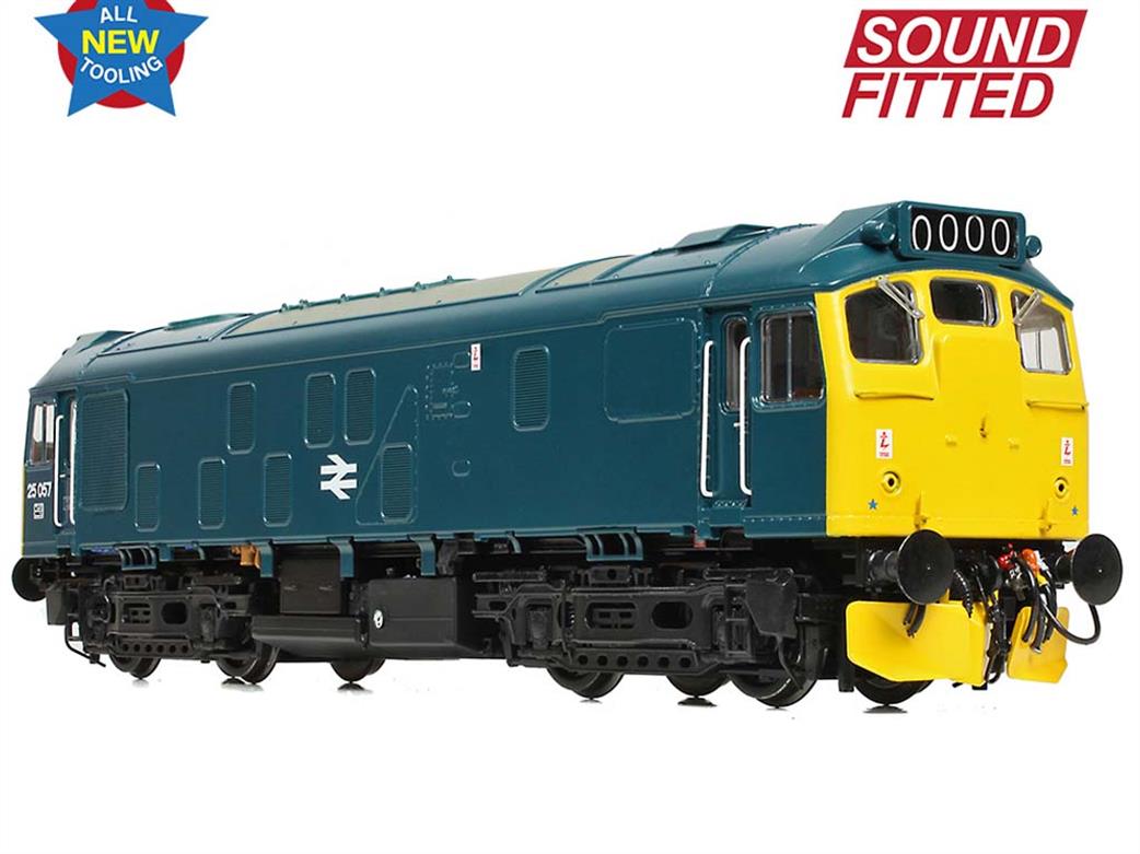 Bachmann OO 32-340ASF BR 25057 Class 25/1 Diesel Locomotive BR Blue DCC Sound