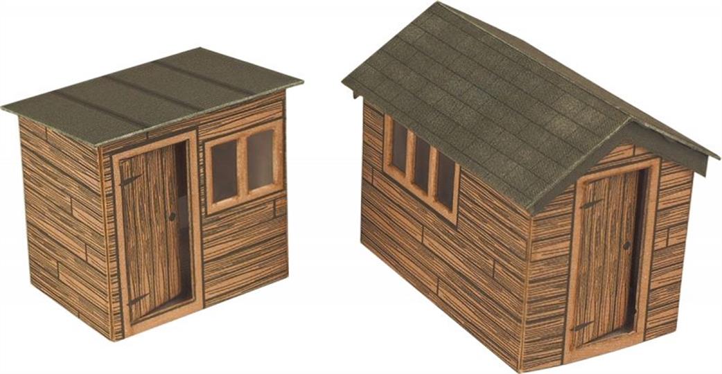 Metcalfe OO PO512 Garden Sheds Card Construction Kit