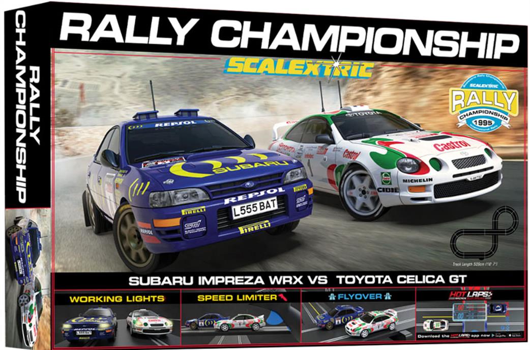 Scalextric 1/32 C1463M Rally Championship Retro Race Set
