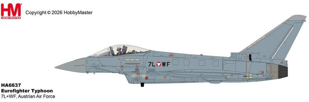Hobby Master 1/72 HA6637 Eurofighter Typhoon Austrian AF