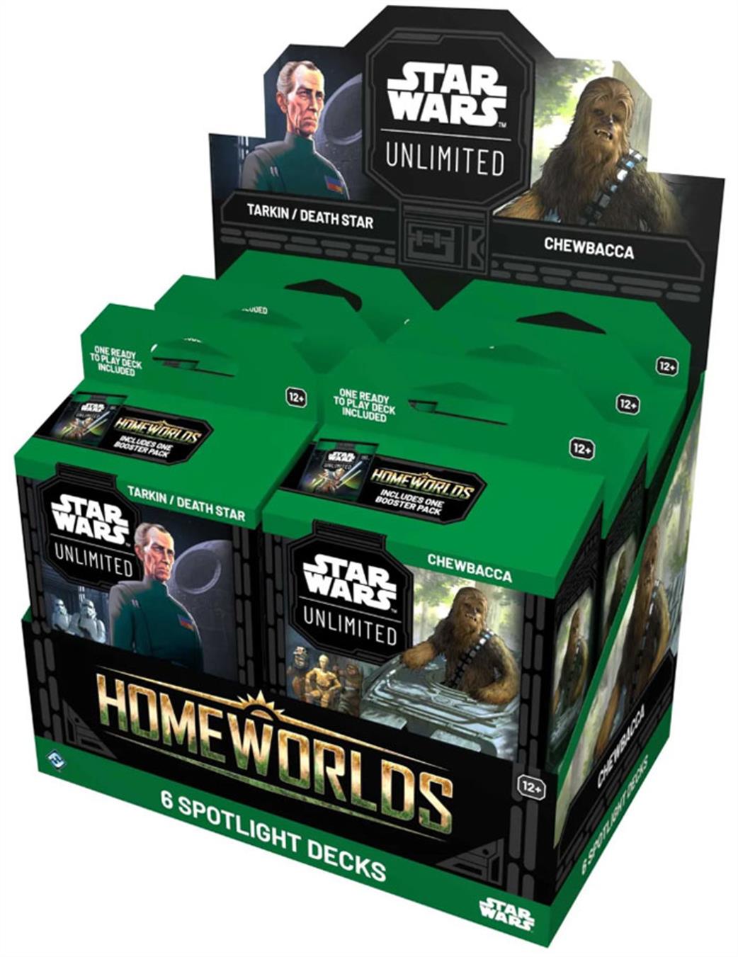 Fantasy Flight Games  SWH0910 Homeworlds Tarkin or Chewbacca Star Wars Unlimited Spotlight Deck
