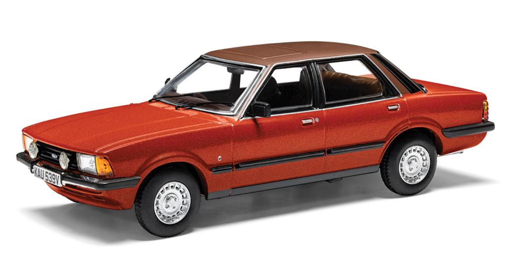 Corgi 1/43 VA15009 Ford Cortina Mk5 2.0 Ghia S Sirius Red Diecast Car Model