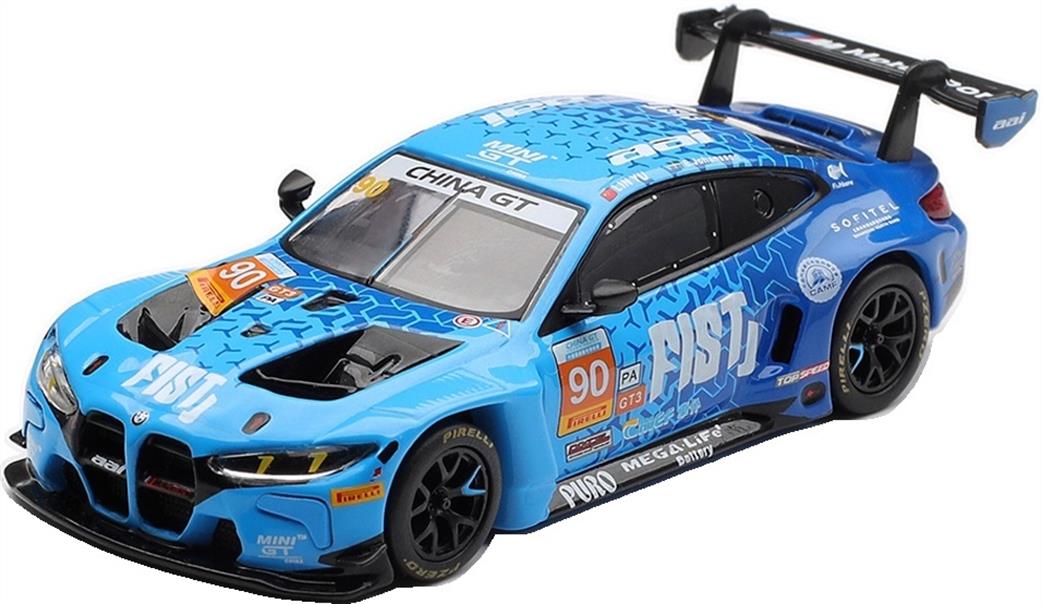 MiniGT 1/64 MGT01215-CH BMW M4 GT3 EVO #90 Fist Team AAI 2025 China GT LHD