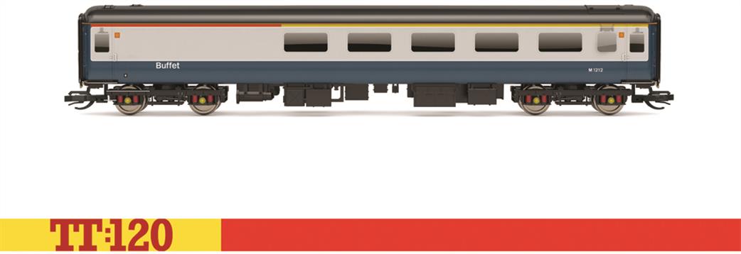 Hornby TT:120 TT4090 WCR Intercity Blue Grey Mk2F Restaurant First Buffet 1212