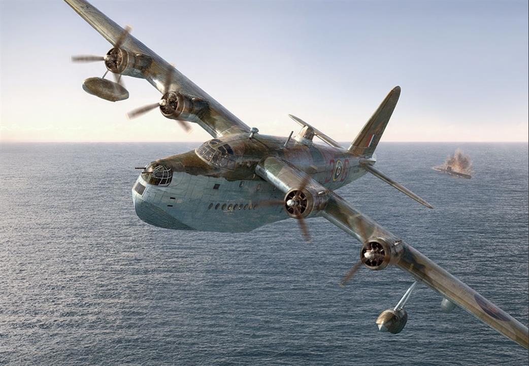 Roden 1/144 353 RAF Short Sunderland Mk.III / Mk.V U-Boat Killers Aircraft Kit
