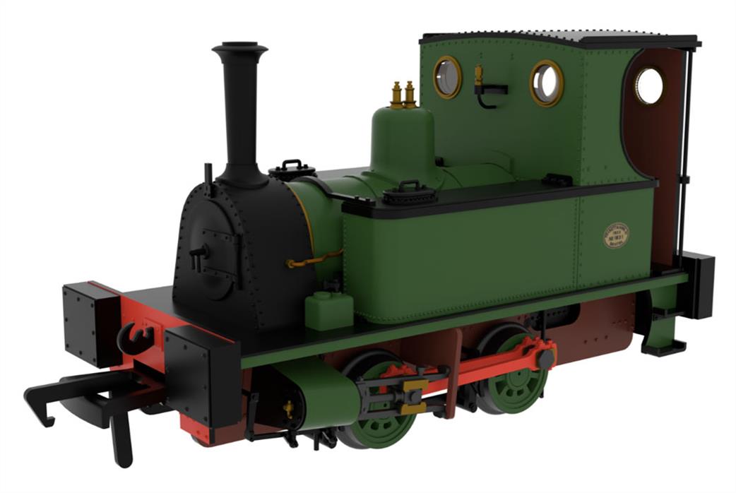 Rapido Trains OO 816002 Peckett No.1631 Plain Mid Green
