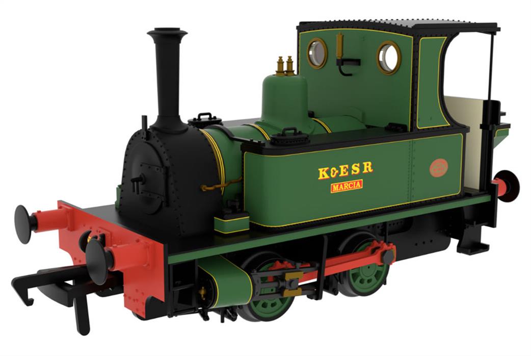 Rapido Trains OO 816003 Peckett No.1631 No.12 Marcia K&ESR Apple Green