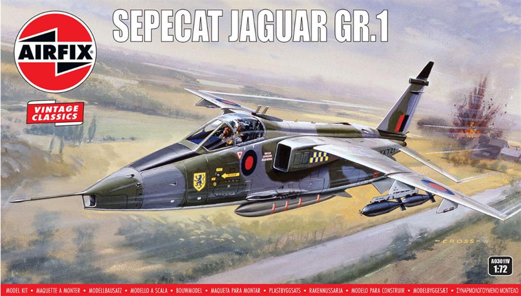 Airfix 1/72 A03011V Sepecat Jaguar Vintage Classic Kit