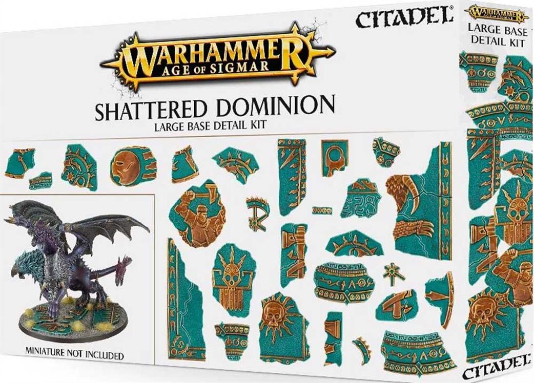 Games Workshop 25mm 66-99 AoS Shattered Dominion Large Base Detail