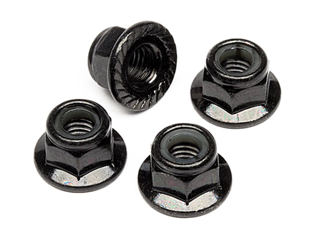 HPI Racing  Z682 Flanged Lock Nut M5 (Clockwise-Black)