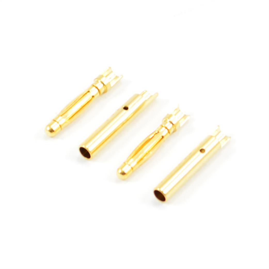 Etronix  ET0609 2mm Gold Connectors 2 Pairs