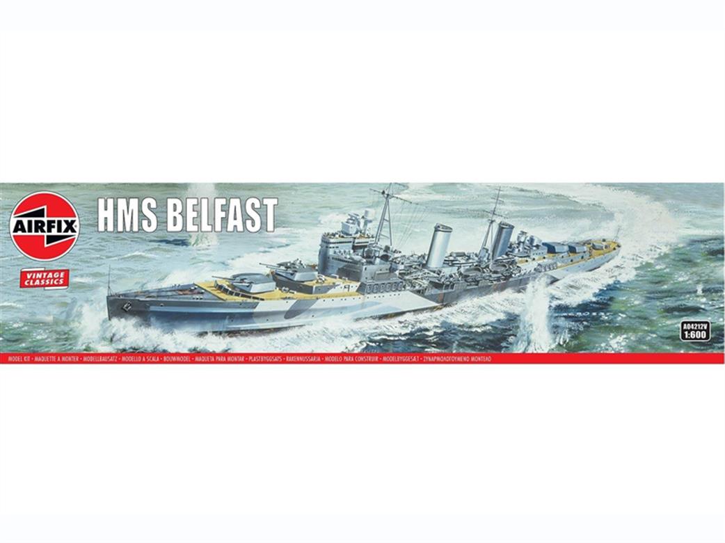 Airfix 1/600 A04212V HMS Belfast RN WW2 Heavy Cruiser Kit