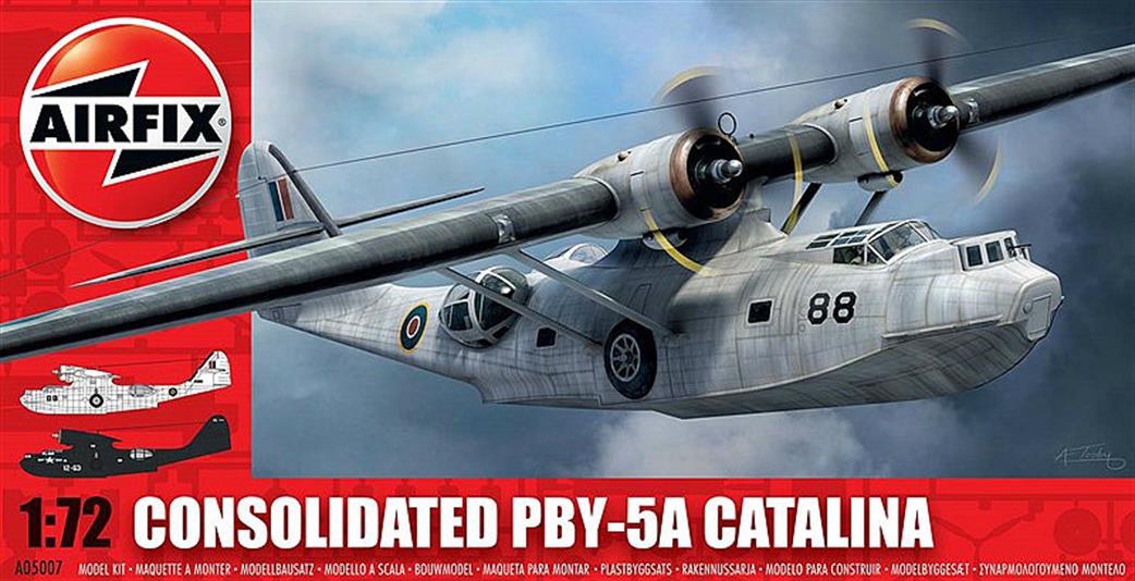 Airfix 1/72 A05007V Consolidated PBY-5A Catalina Flying Boat Vintage Classic Plastic Kit