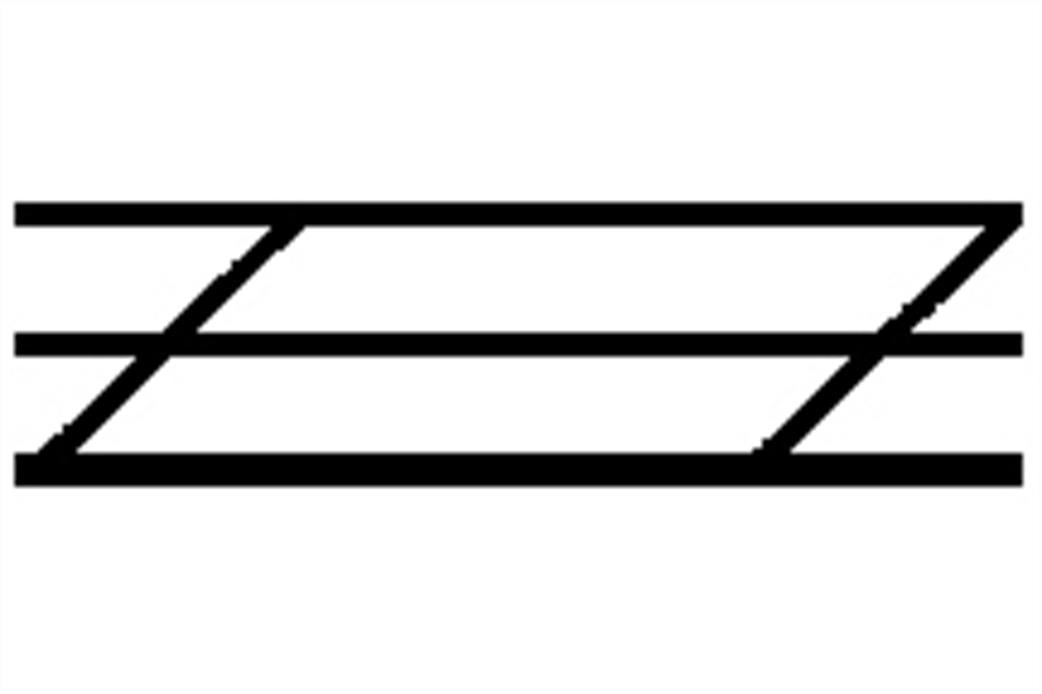 Plastruct 1/48 90693 Styrene Stair Rail (SRS-8)