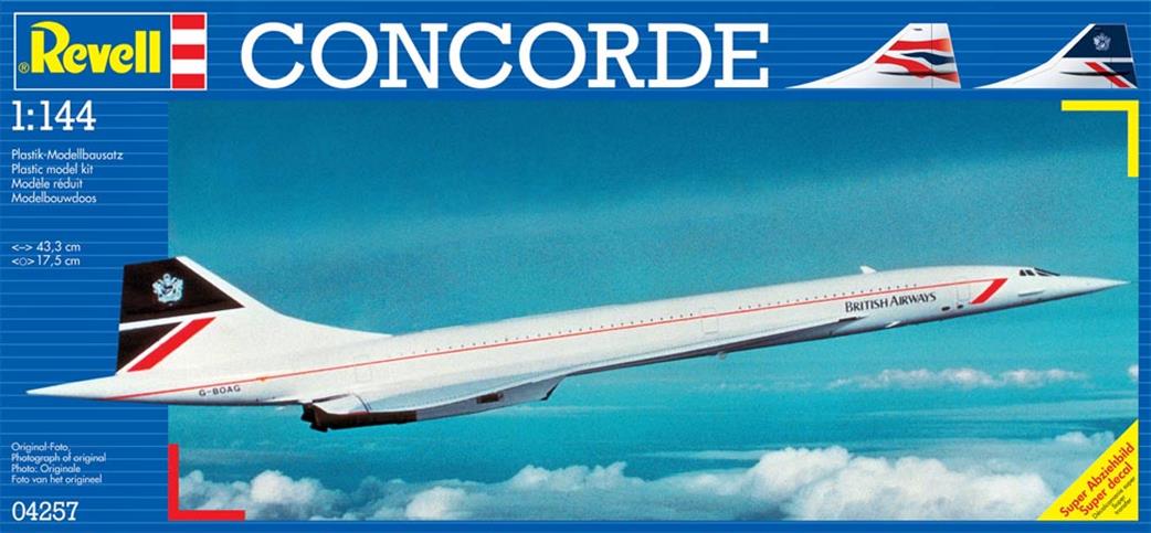 Revell 1/144 04257 Concorde Supersonic Aircraft Kit