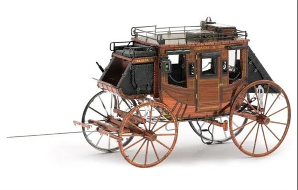 Metal Earth  MMS189 Wild West Stagecoach Coloured Metal Kit