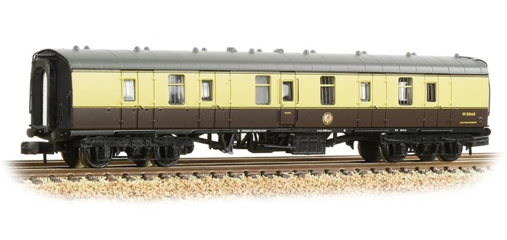 Graham Farish N 374-038A MK1 BG Gangwayed Full Brake Luggage Van WR Chocolate & Cream